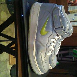 Grey Nike Air High Top Shoes
